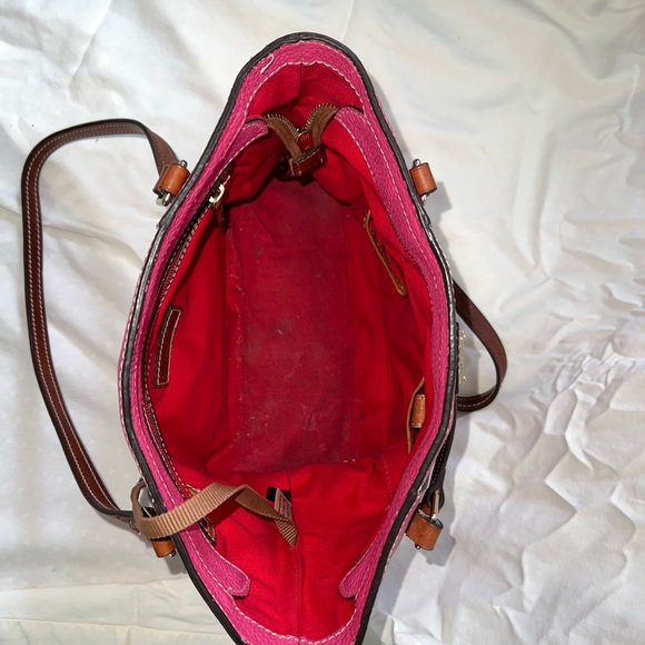 Dooney & Bourke Pebble Grain Small Lexington Fuchsia - Picture 5 of 9